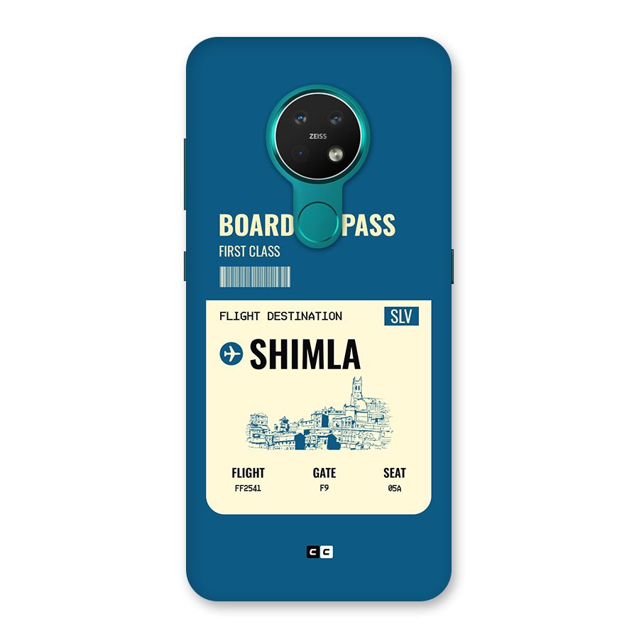 Shimla Boarding Pass Back Case for Nokia 7.2