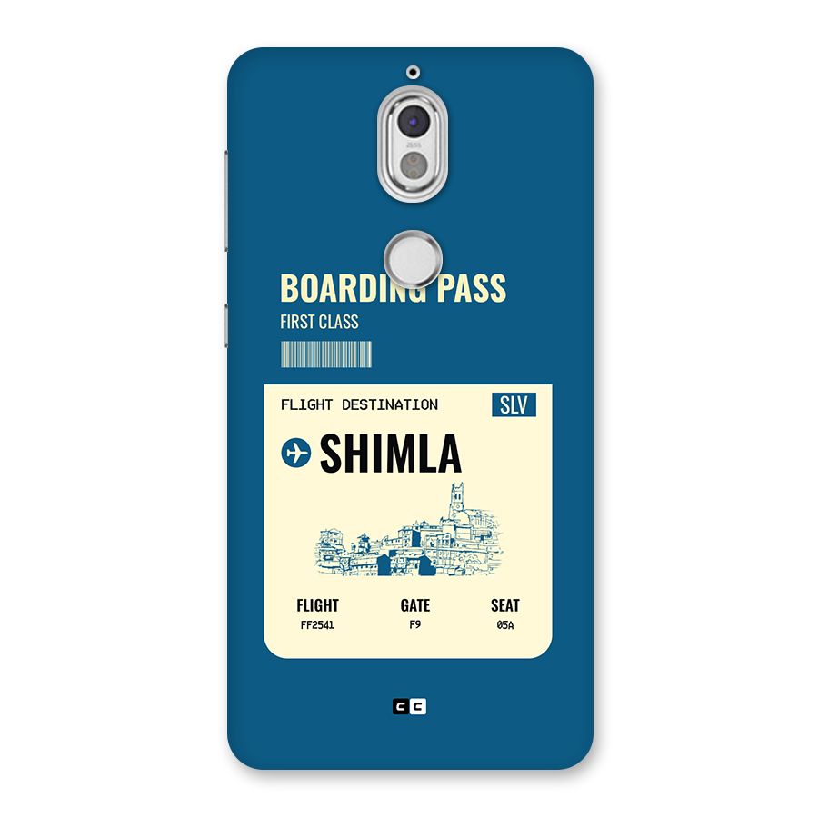 Shimla Boarding Pass Back Case for Nokia 7