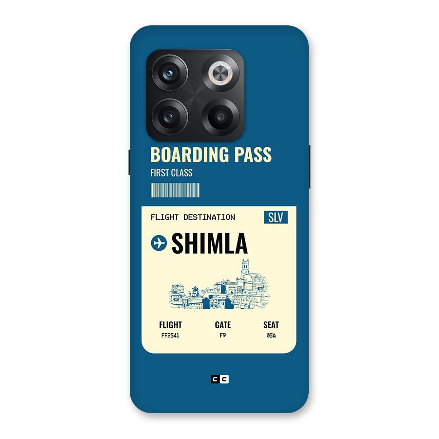 Shimla Boarding Pass Back Case for OnePlus 10T