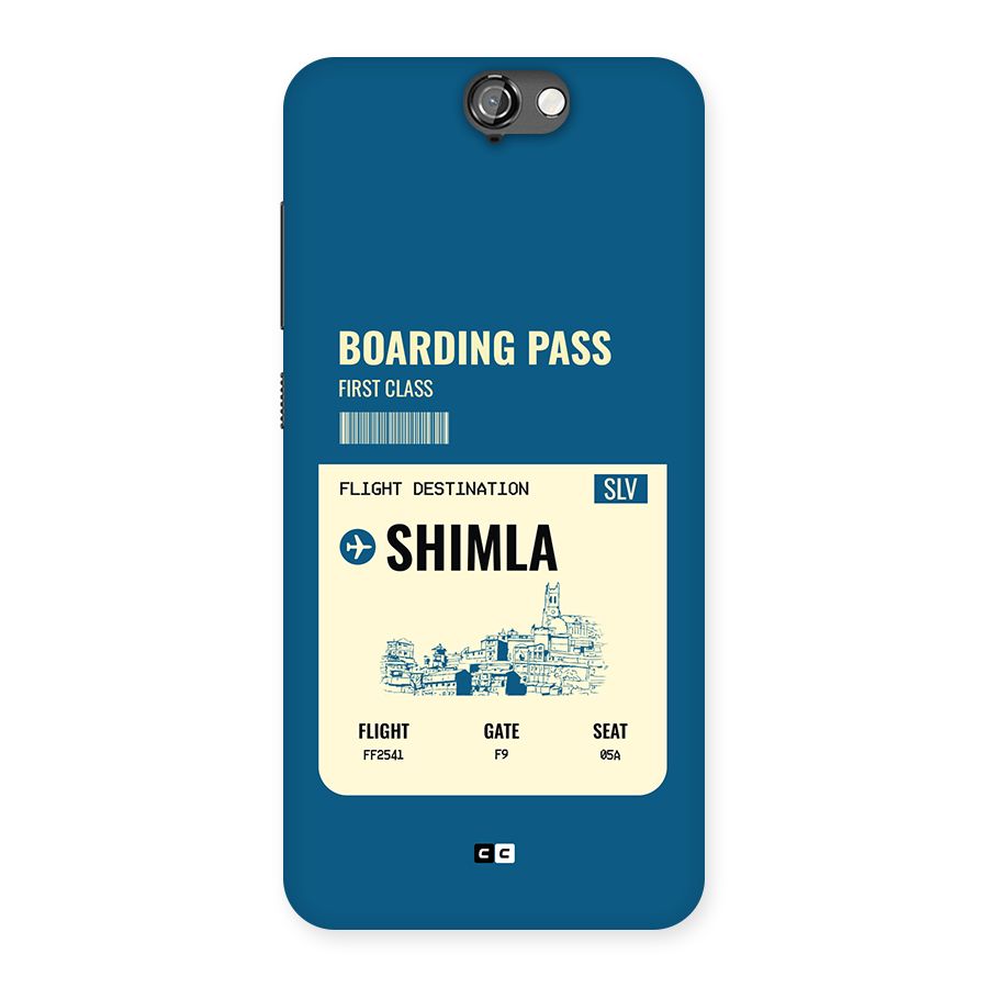 Shimla Boarding Pass Back Case for One A9