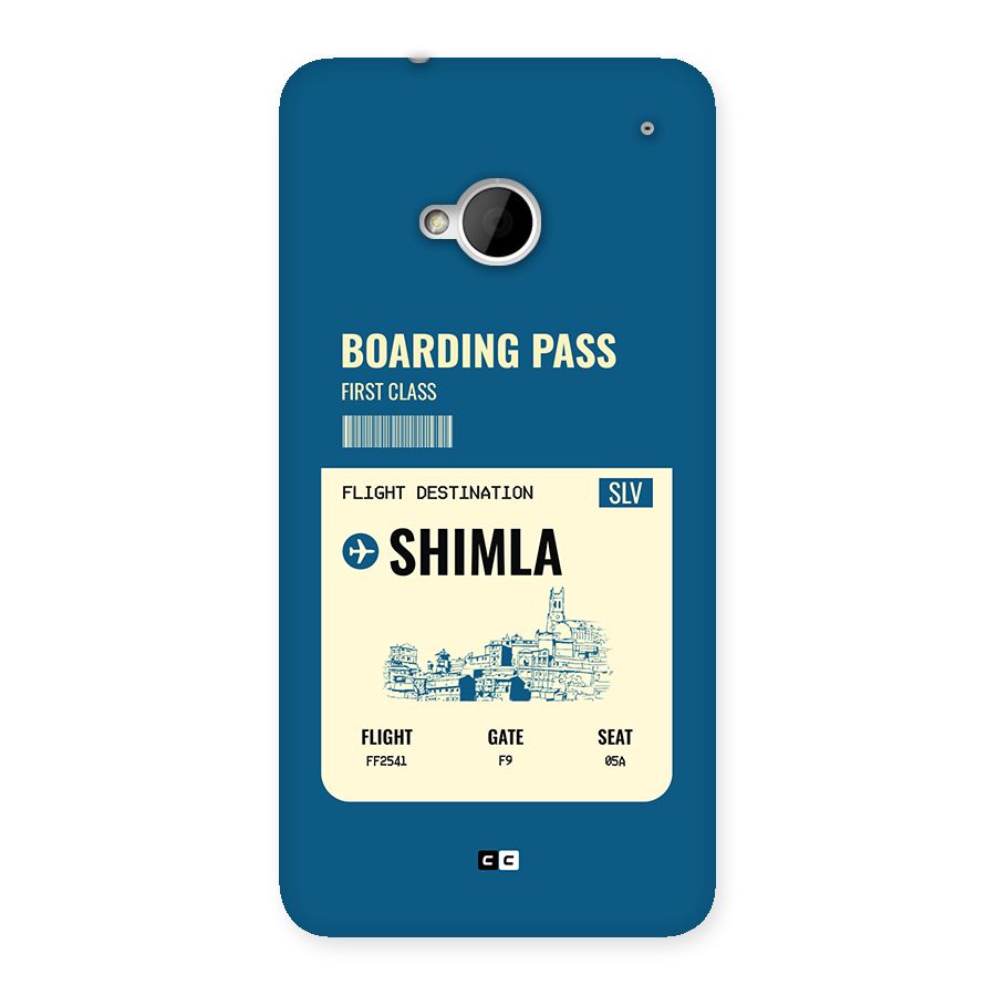 Shimla Boarding Pass Back Case for One M7 (Single Sim)
