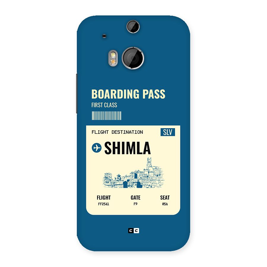 Shimla Boarding Pass Back Case for One M8