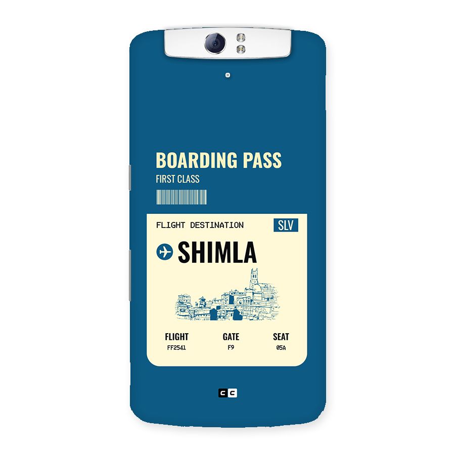 Shimla Boarding Pass Back Case for Oppo N1