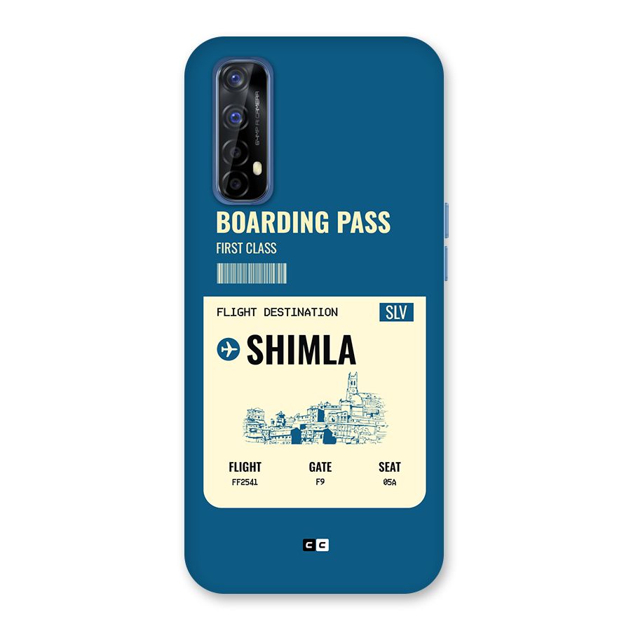 Shimla Boarding Pass Back Case for Realme 7