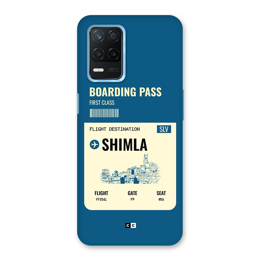 Shimla Boarding Pass Back Case for Realme 8s 5G