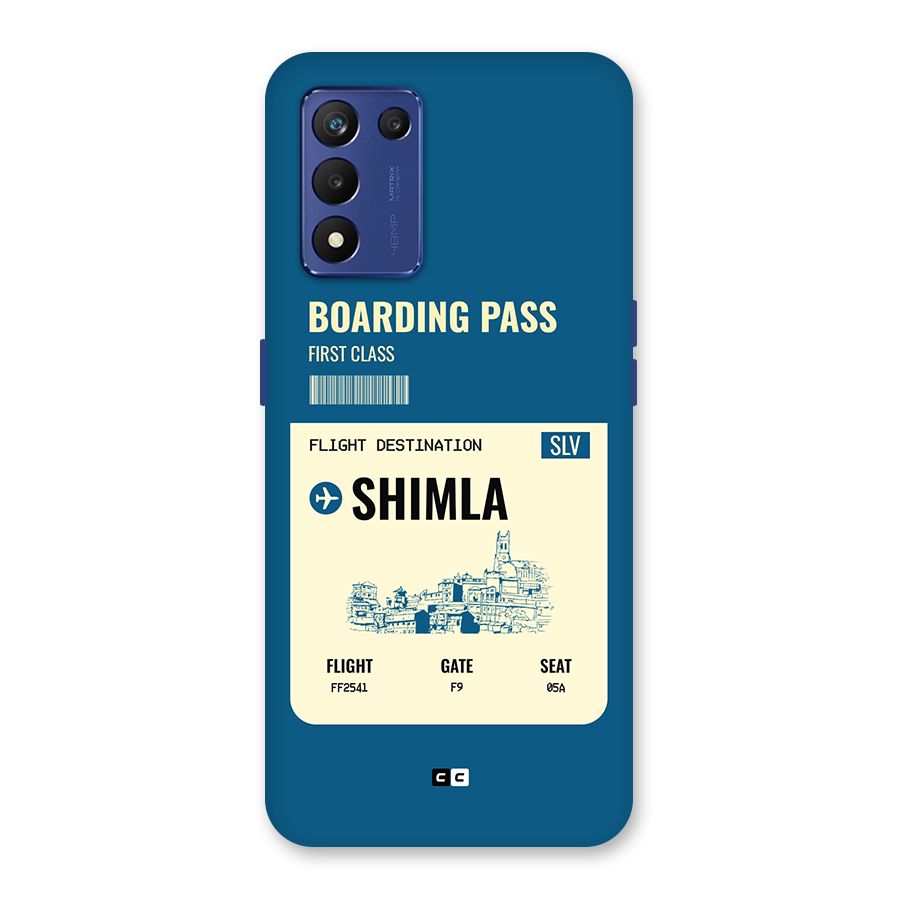 Shimla Boarding Pass Back Case for Realme 9 5G Speed