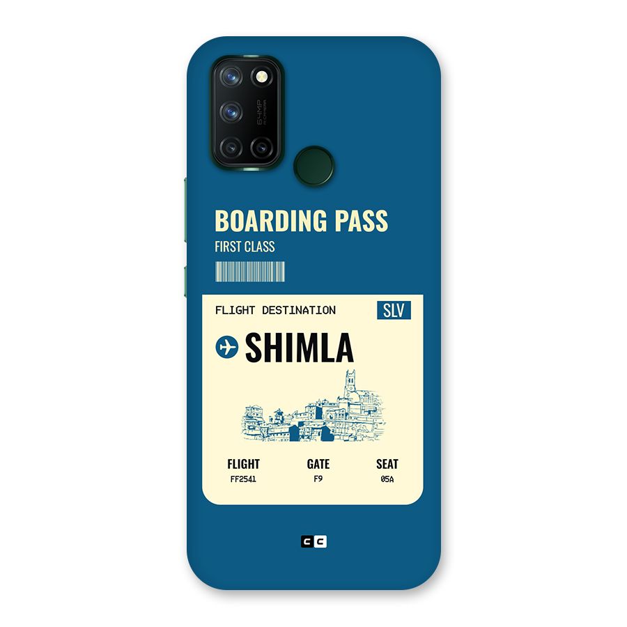 Shimla Boarding Pass Back Case for Realme C17