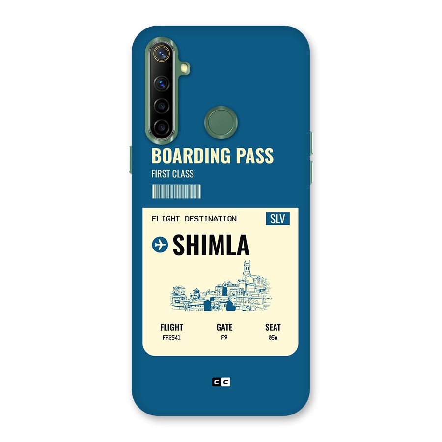 Shimla Boarding Pass Back Case for Realme Narzo 10