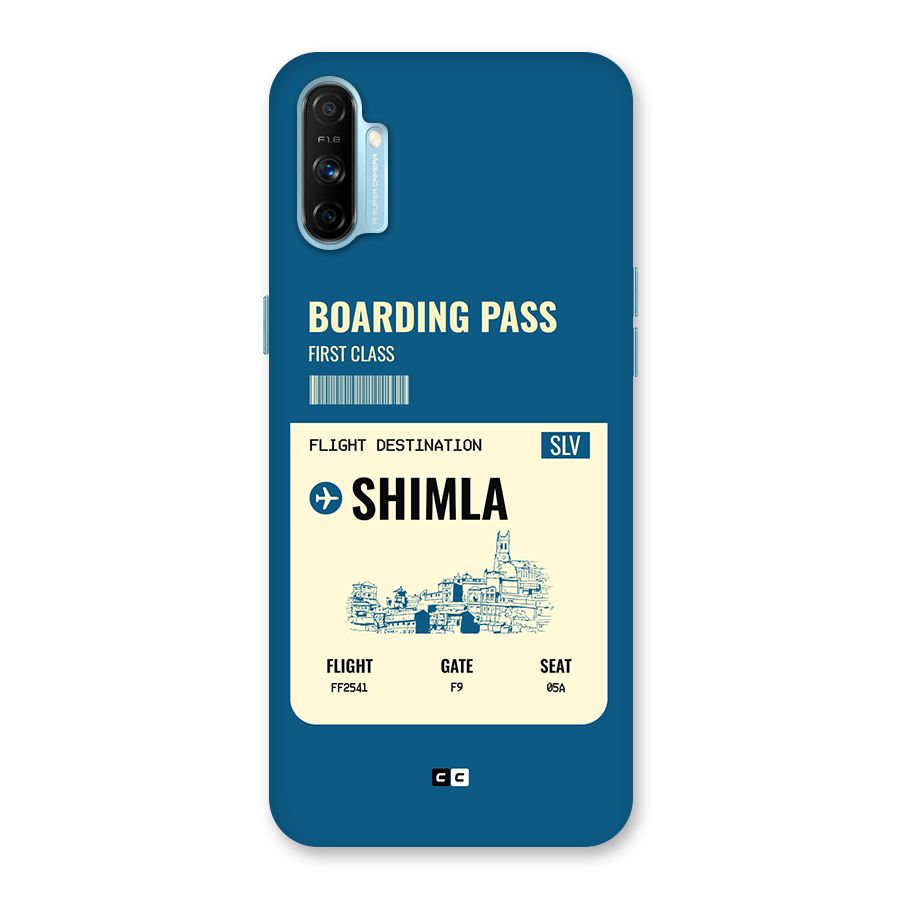 Shimla Boarding Pass Back Case for Realme Narzo 20A