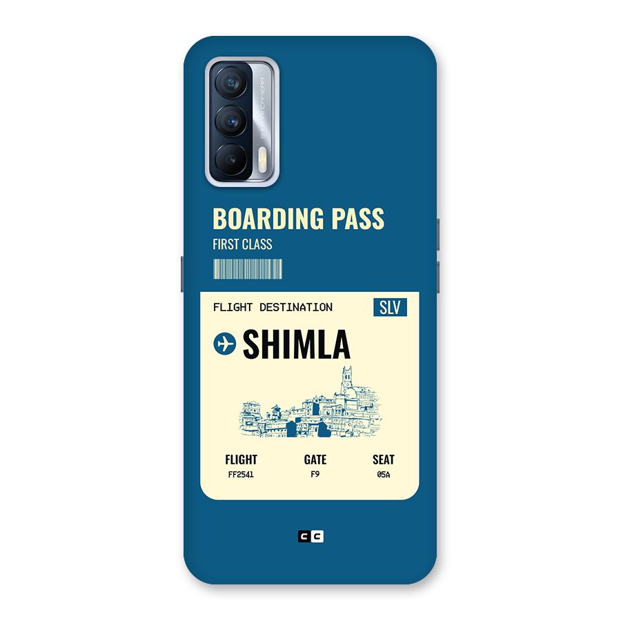 Shimla Boarding Pass Back Case for Realme X7