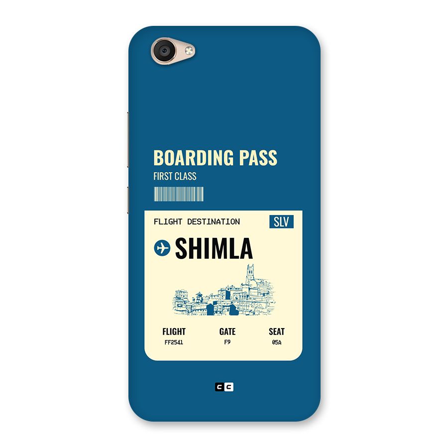 Shimla Boarding Pass Back Case for Vivo V5 Plus