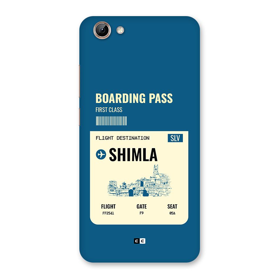 Shimla Boarding Pass Back Case for Vivo Y71