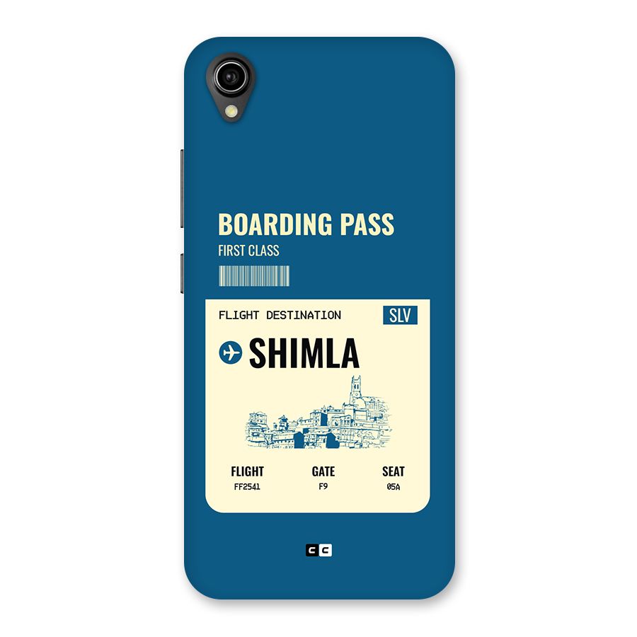 Shimla Boarding Pass Back Case for Vivo Y90