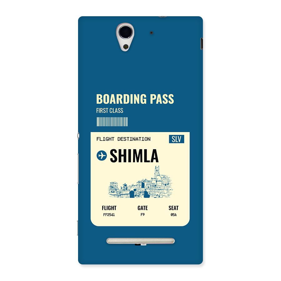 Shimla Boarding Pass Back Case for Xperia C3