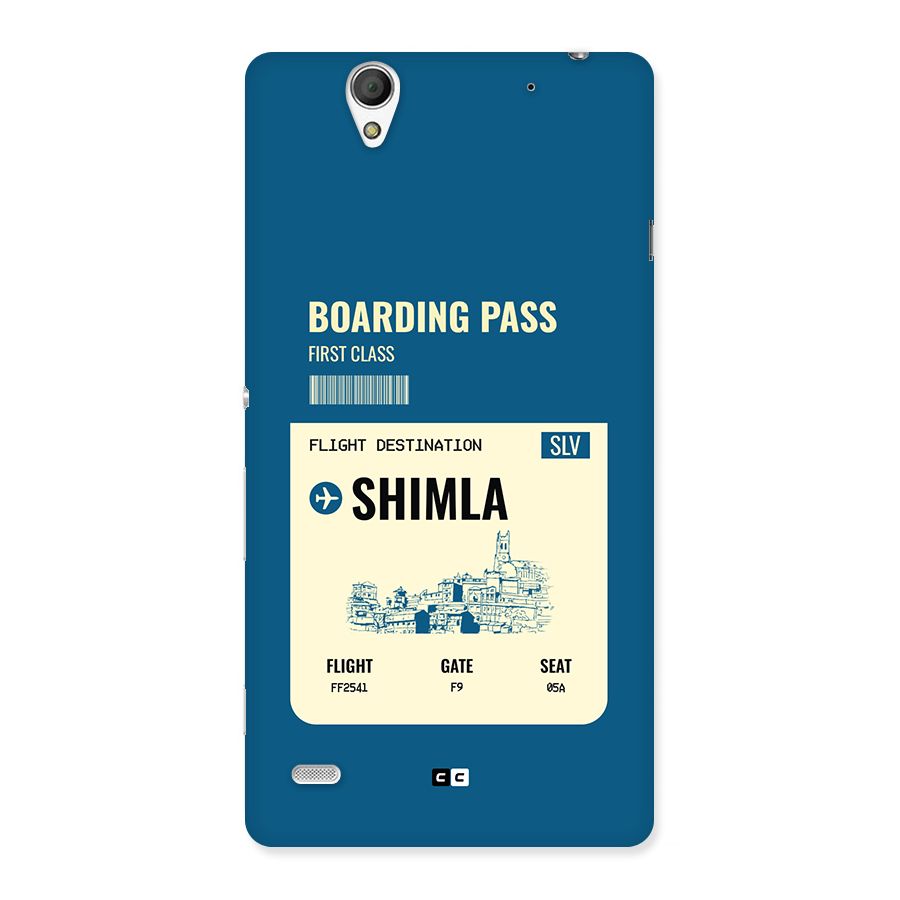 Shimla Boarding Pass Back Case for Xperia C4