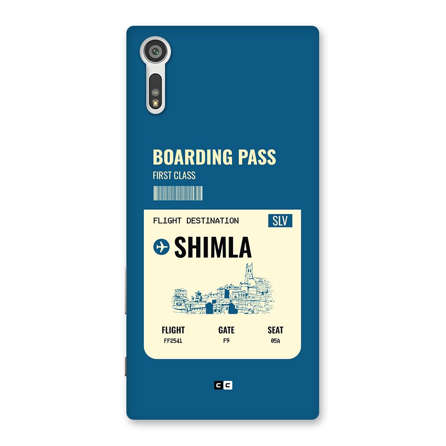 Shimla Boarding Pass Back Case for Xperia XZ