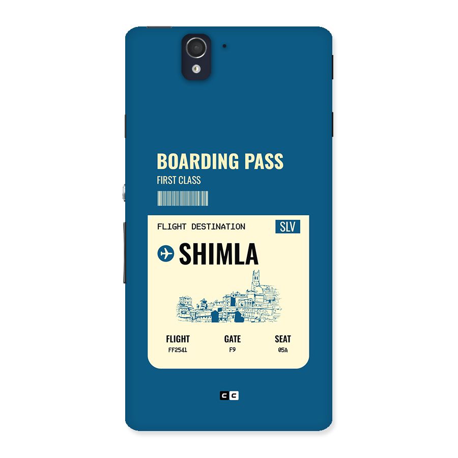 Shimla Boarding Pass Back Case for Xperia Z