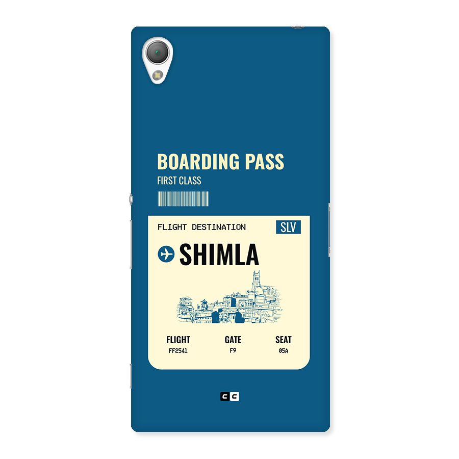 Shimla Boarding Pass Back Case for Xperia Z3