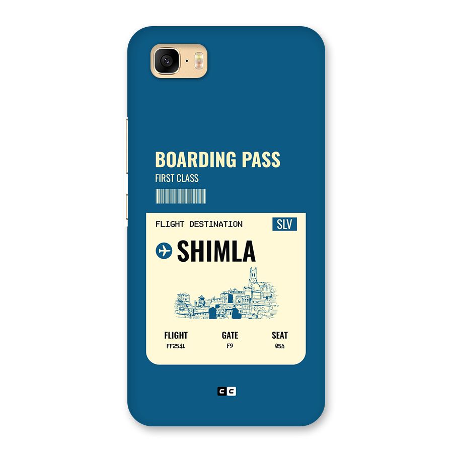 Shimla Boarding Pass Back Case for Zenfone 3s Max