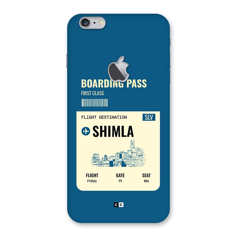 Shimla Boarding Pass Back Case for iPhone 6 Plus 6S Plus Logo Cut