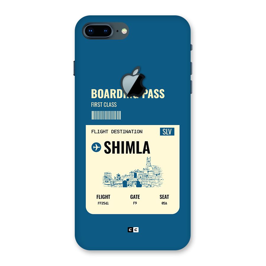 Shimla Boarding Pass Back Case for iPhone 7 Plus Apple Cut