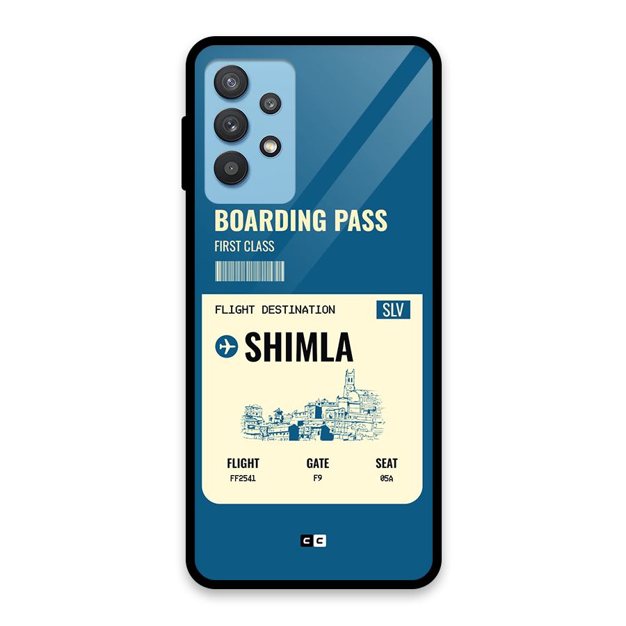 Shimla Boarding Pass Glass Back Case for Galaxy M32 5G