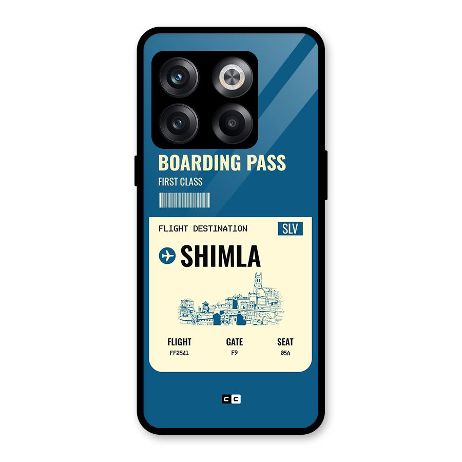 Shimla Boarding Pass Glass Back Case for OnePlus 10T