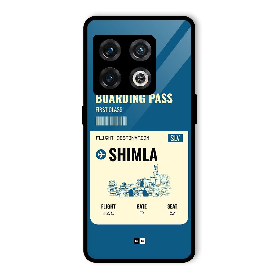 Shimla Boarding Pass Glass Back Case for OnePlus 10 Pro 5G