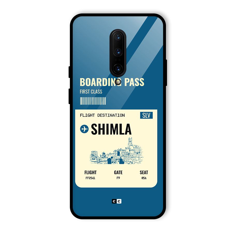 Shimla Boarding Pass Glass Back Case for OnePlus 7 Pro