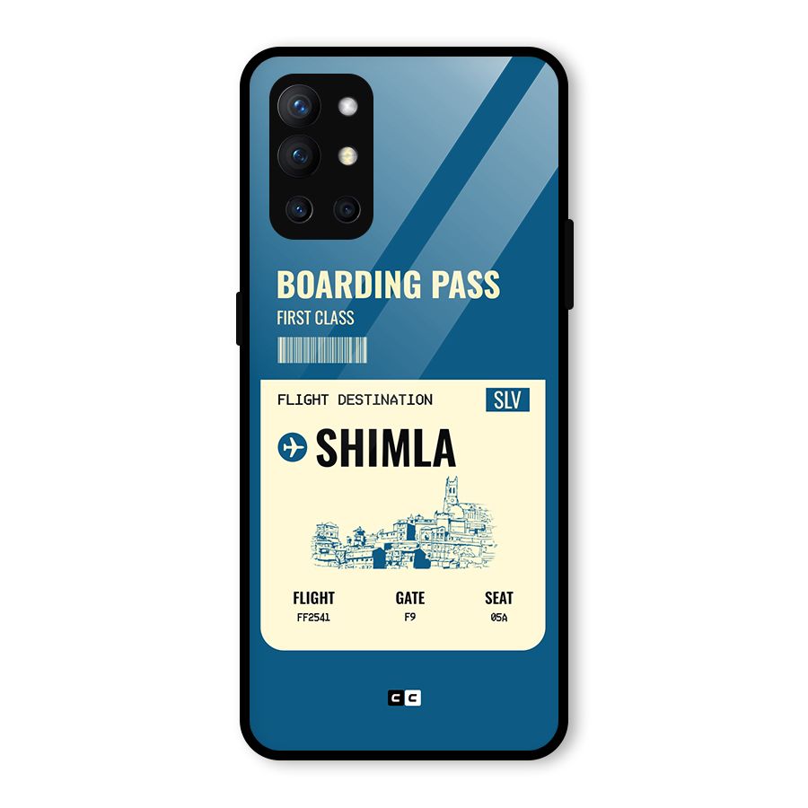Shimla Boarding Pass Glass Back Case for OnePlus 9R