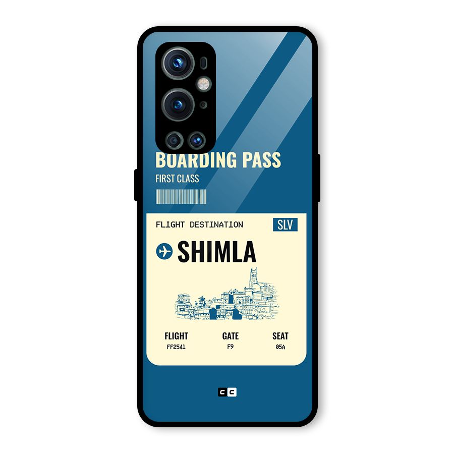 Shimla Boarding Pass Glass Back Case for OnePlus 9 Pro