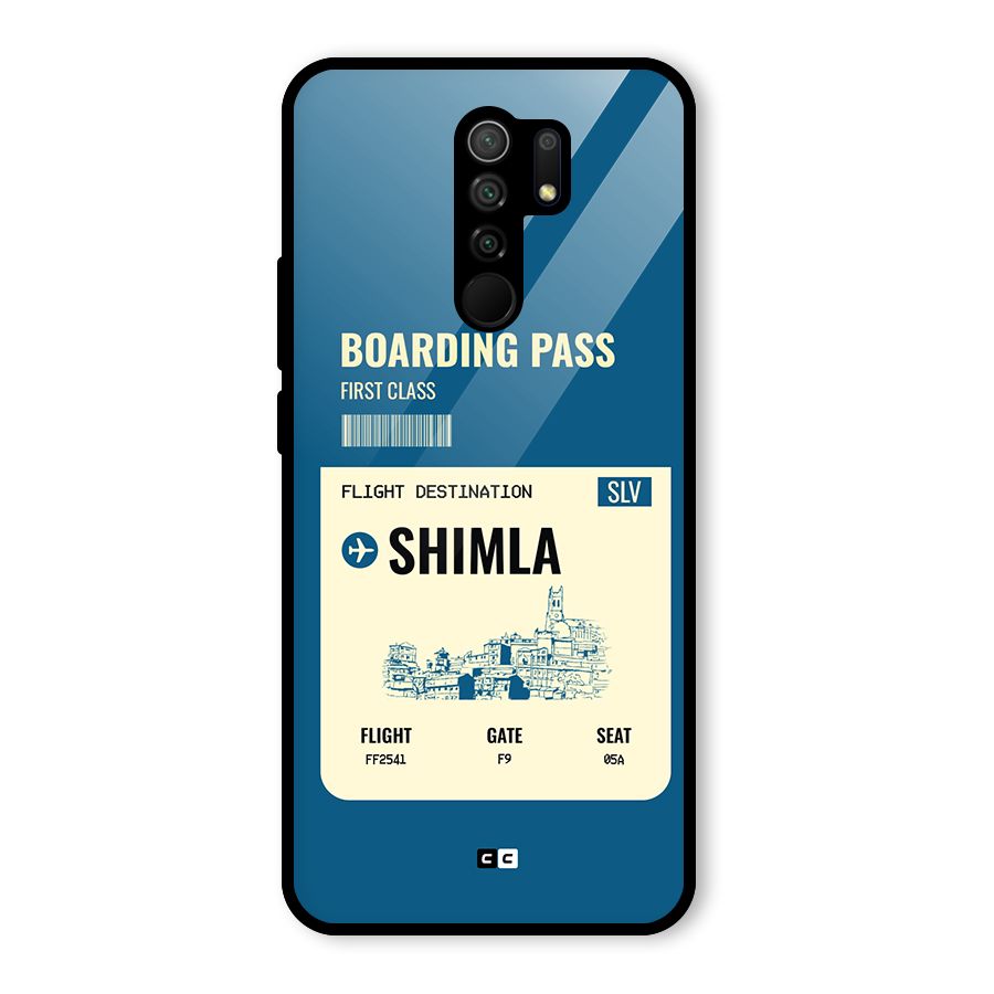 Shimla Boarding Pass Glass Back Case for Poco M2