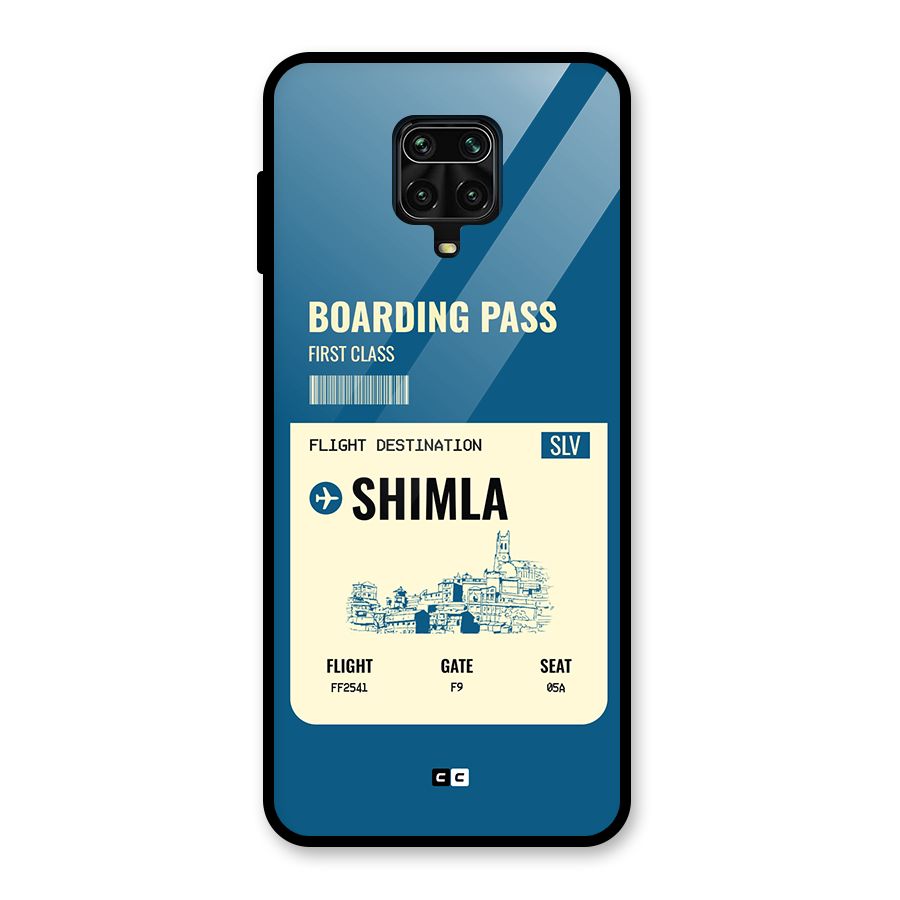 Shimla Boarding Pass Glass Back Case for Poco M2 Pro