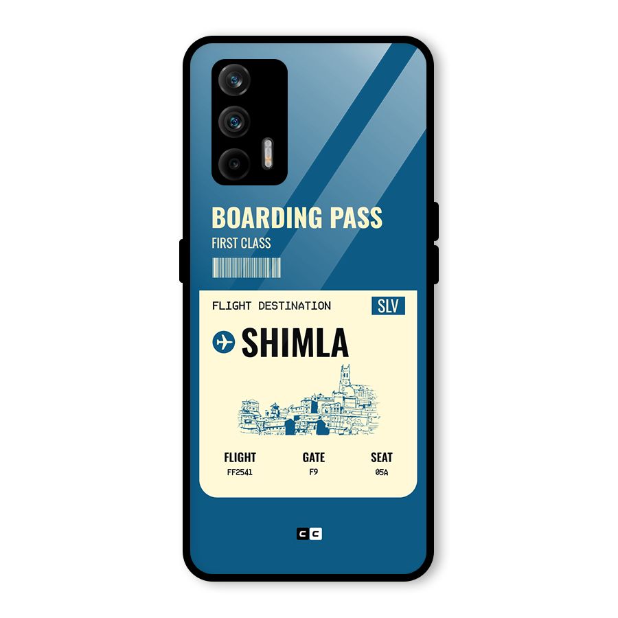 Shimla Boarding Pass Glass Back Case for Realme GT 5G