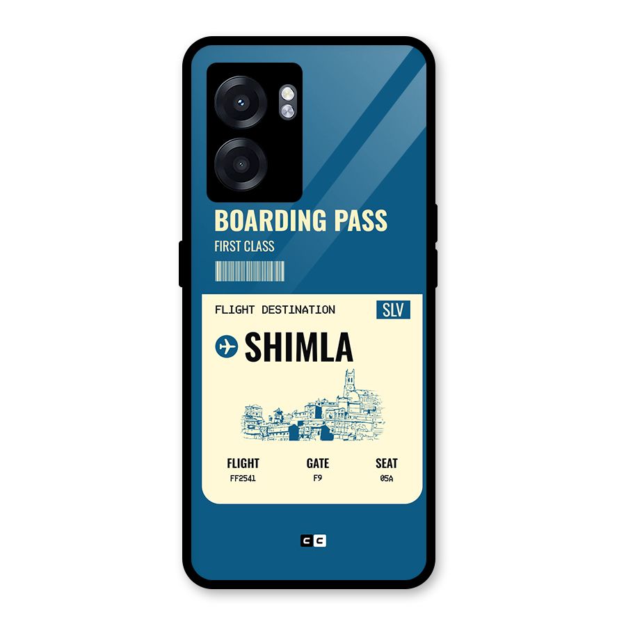 Shimla Boarding Pass Glass Back Case for Realme Narzo 50 5G