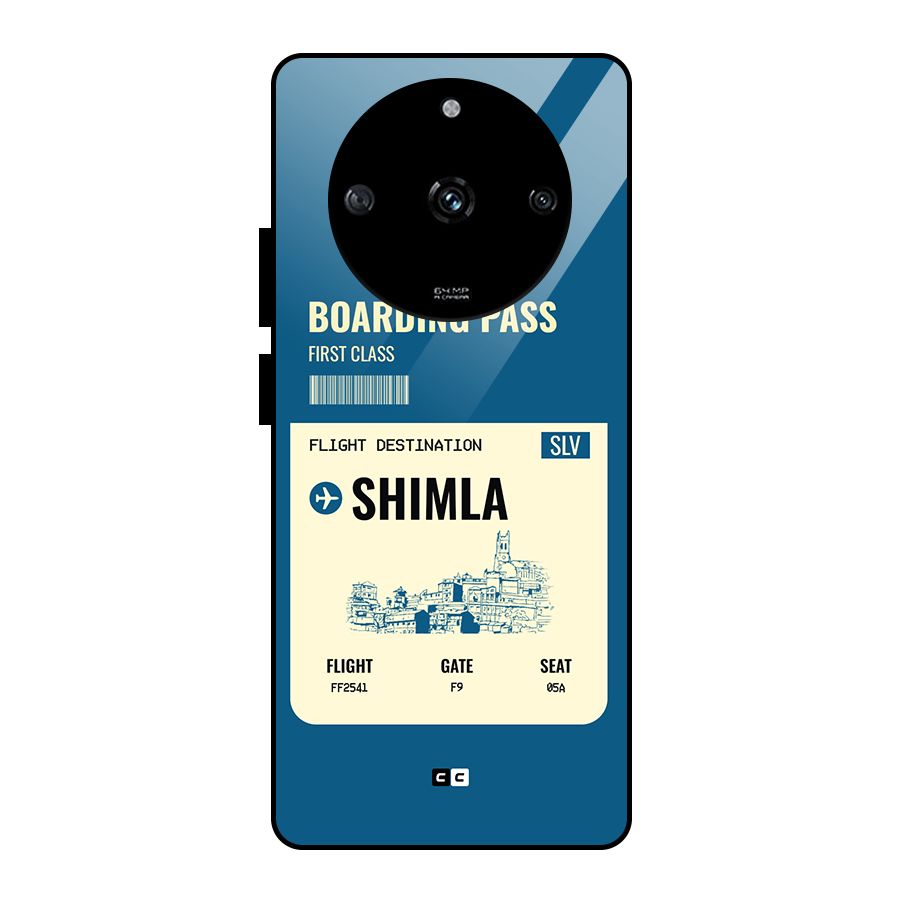 Shimla Boarding Pass Glass Back Case for Realme Narzo 60 5G