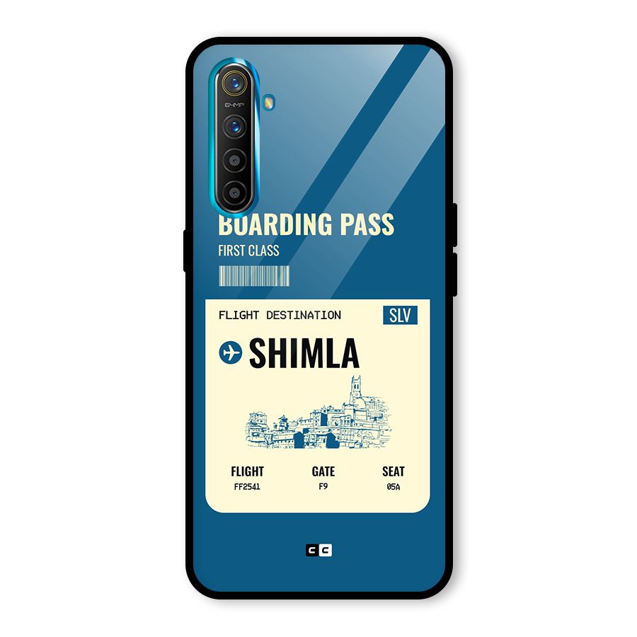 Shimla Boarding Pass Glass Back Case for Realme XT