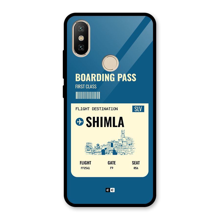 Shimla Boarding Pass Glass Back Case for Redmi A2