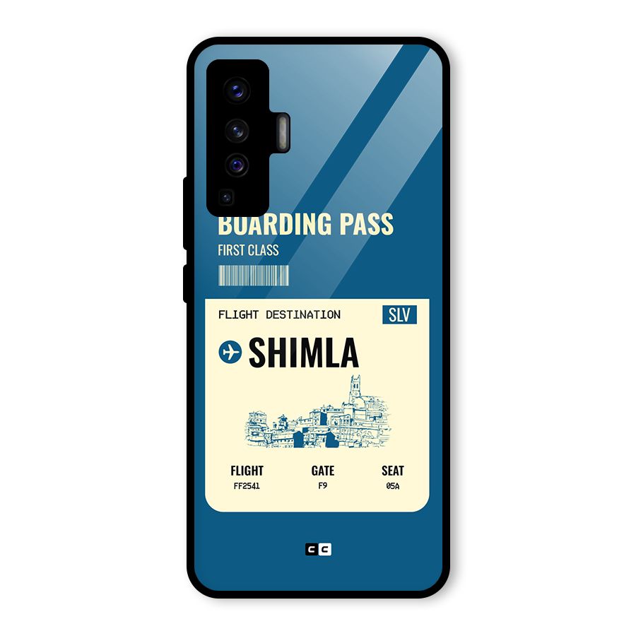 Shimla Boarding Pass Glass Back Case for Vivo X50