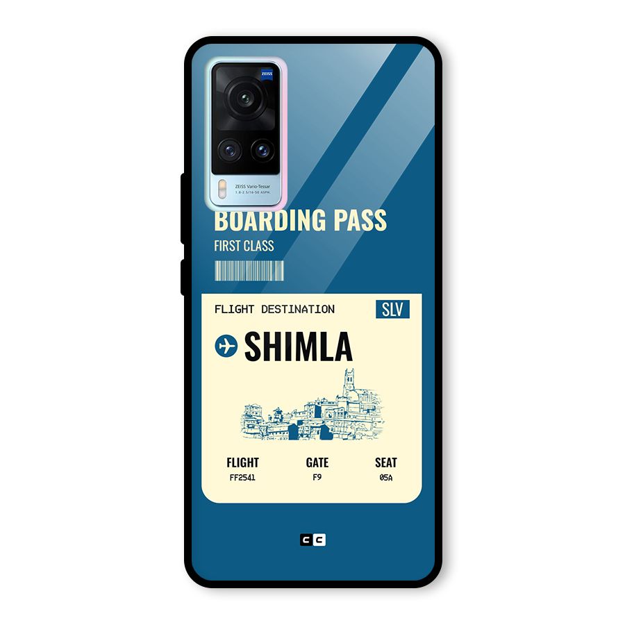 Shimla Boarding Pass Glass Back Case for Vivo X60
