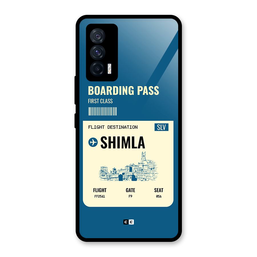 Shimla Boarding Pass Glass Back Case for Vivo iQOO 7 5G
