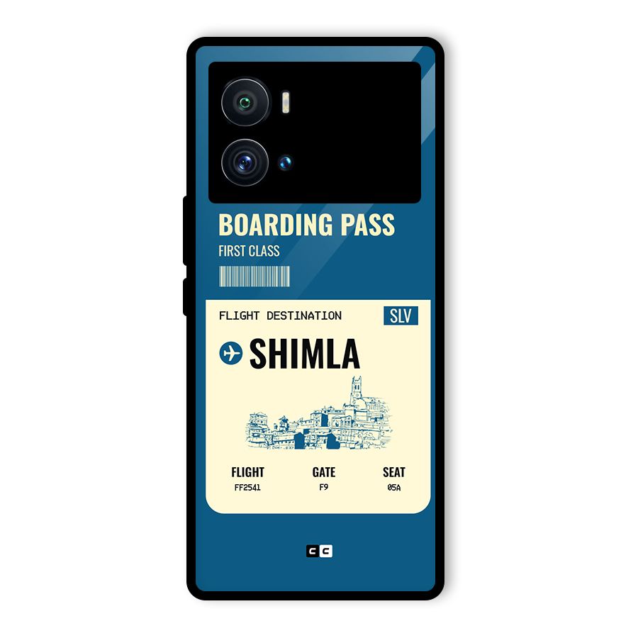 Shimla Boarding Pass Glass Back Case for Vivo iQOO 9 Pro