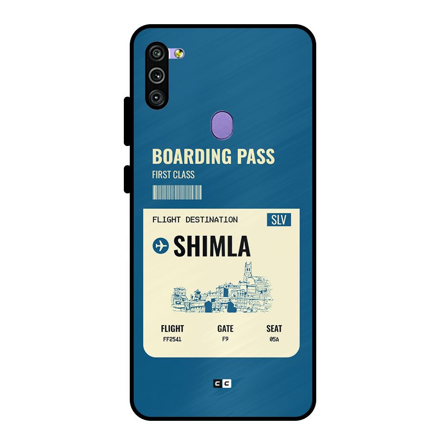Shimla Boarding Pass Metal Back Case for Galaxy M11