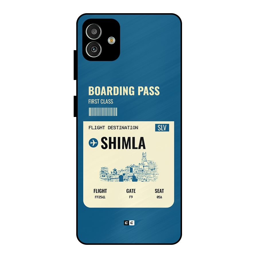 Shimla Boarding Pass Metal Back Case for Galaxy M13 5G