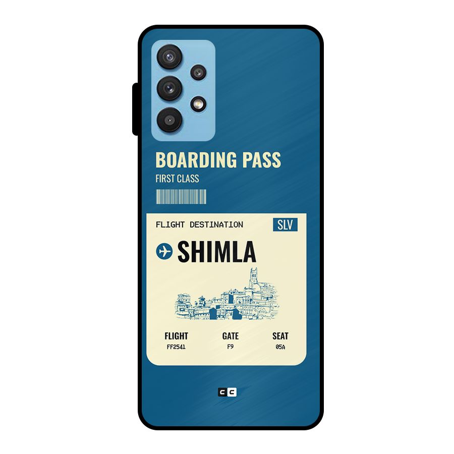 Shimla Boarding Pass Metal Back Case for Galaxy M32 5G