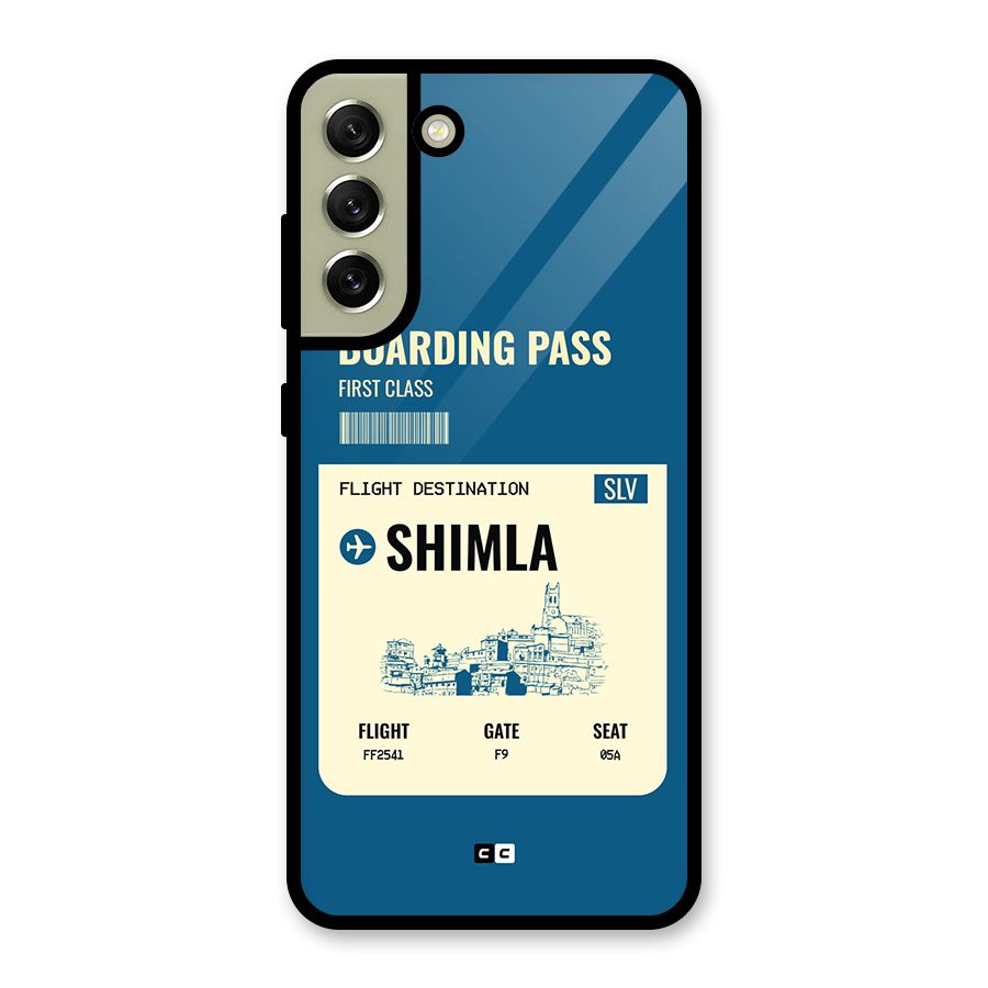 Shimla Boarding Pass Metal Back Case for Galaxy S21 FE 5G (2023)