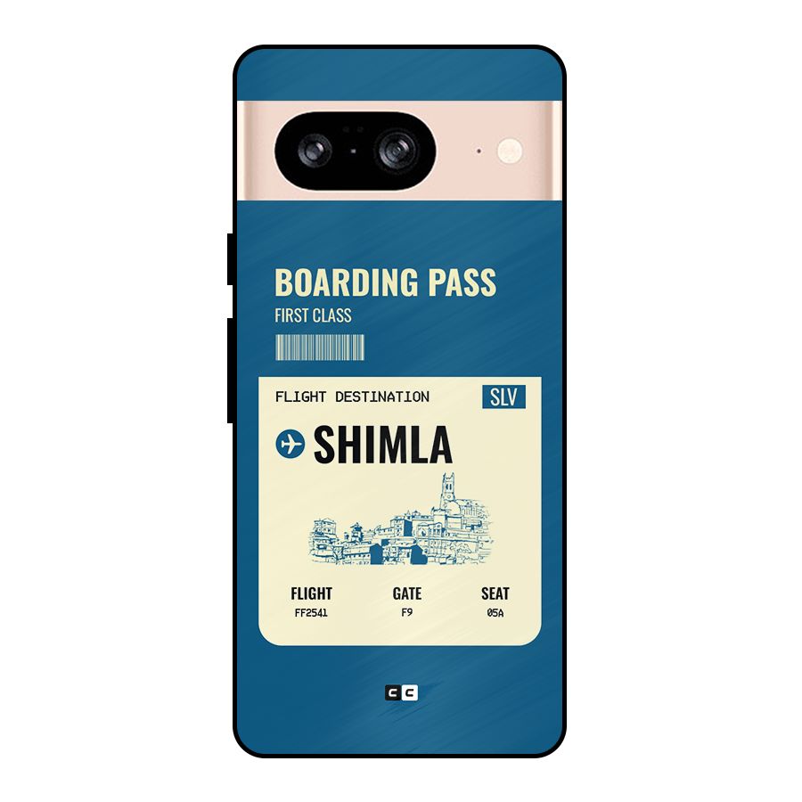 Shimla Boarding Pass Metal Back Case for Google Pixel 8