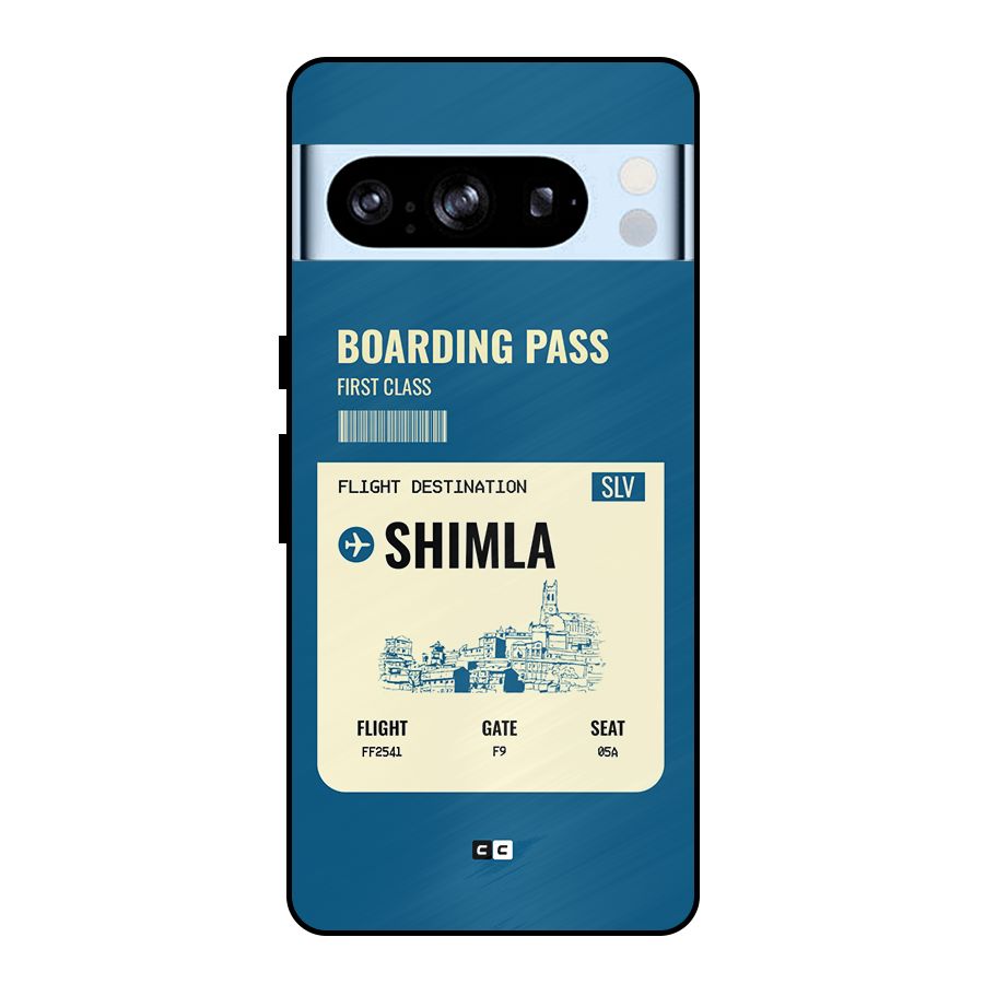 Shimla Boarding Pass Metal Back Case for Google Pixel 8 Pro