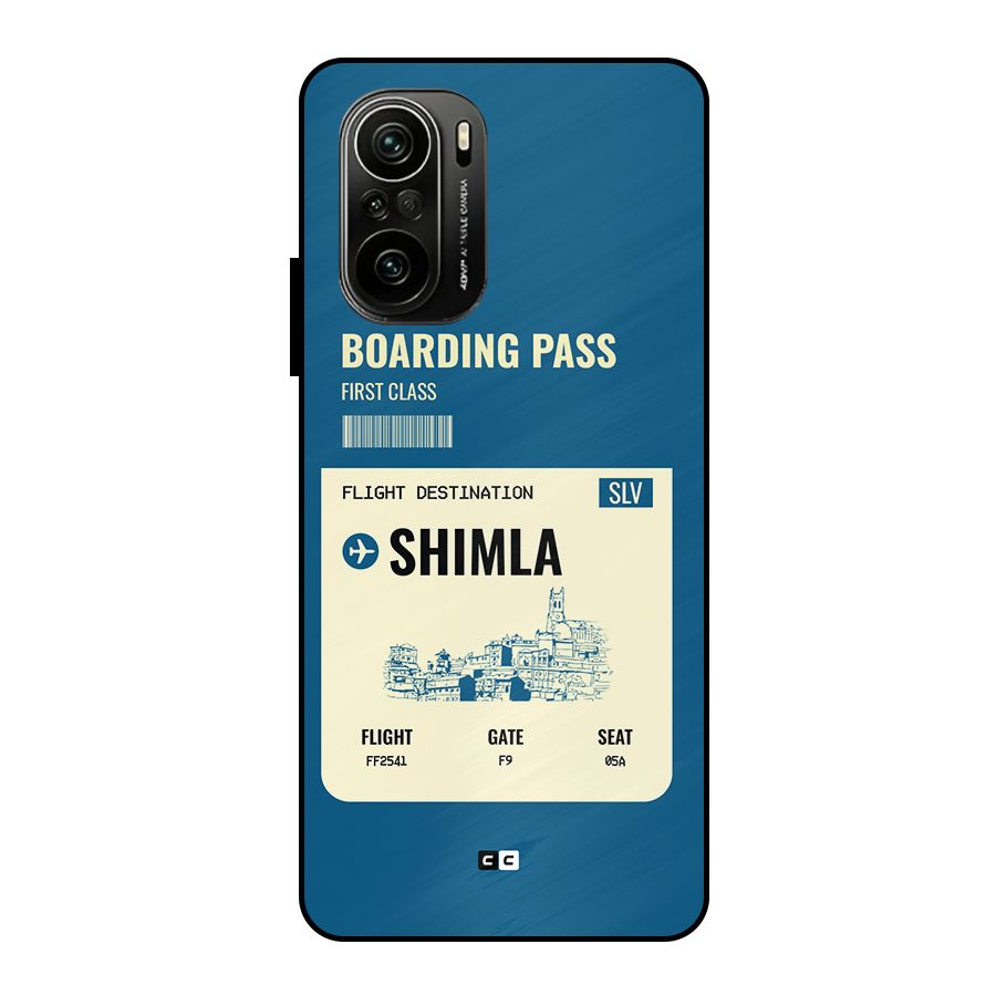 Shimla Boarding Pass Metal Back Case for Mi 11x