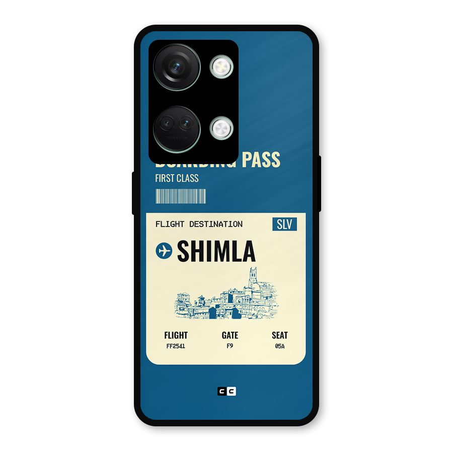 Shimla Boarding Pass Metal Back Case for OnePlus Nord 3